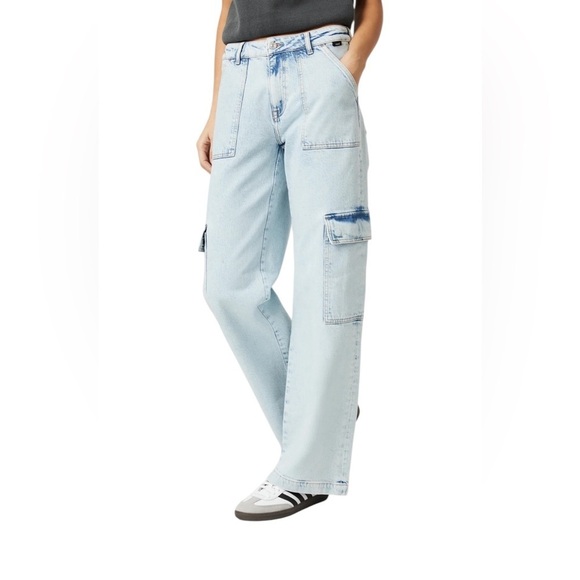 Mavi Alva Straight Leg Cargo Pants - Light Indigo- Size 25 - Picture 3 of 16